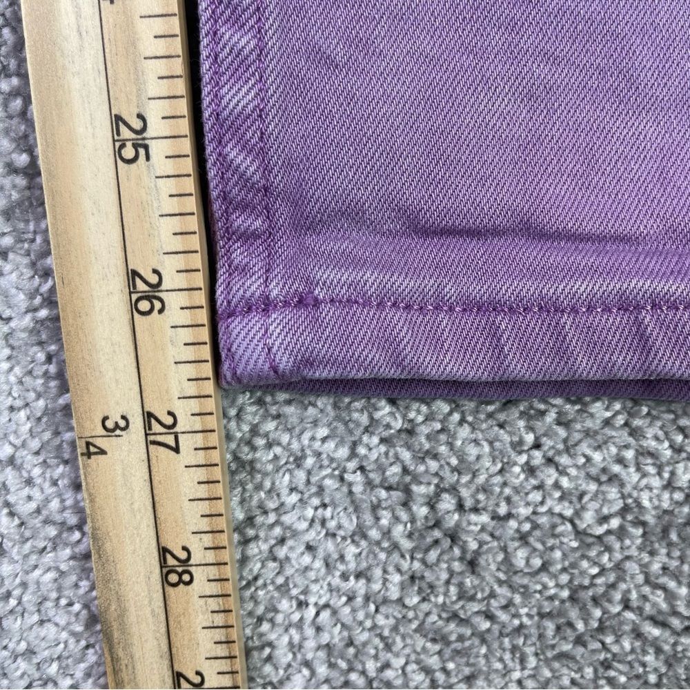 Tommy Jeans Women’s 26X26.5* Purple Tapered High Rise Vintage - Picture 12 of 14